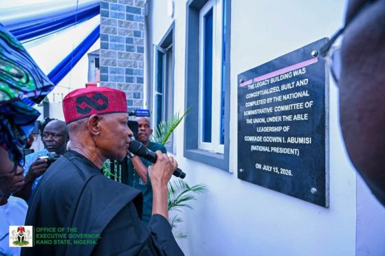Gov. Yusuf Commissions Pensioners’ Corporate Headquarters in Abuja